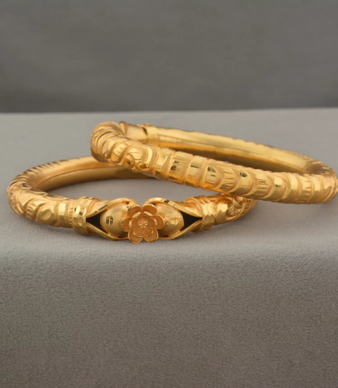 Gold Plated Wedding Blossom Heart Kada