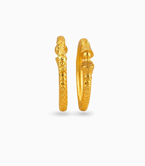 Gold Plated Wedding Temple Dome Kada