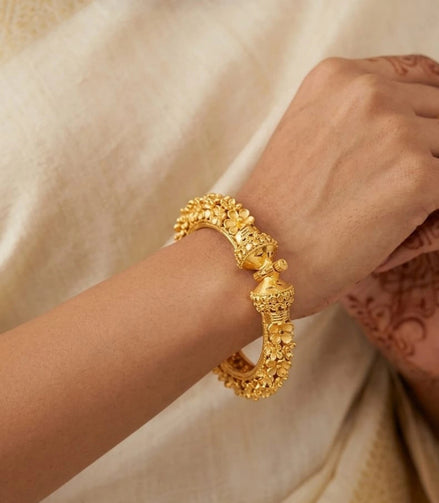 Gold Plated Wedding Blossom Kada