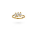 Gold Plated Party White AD Finger Ring