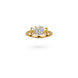 Gold Plated Festive White AD Finger Ring