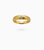 Gold Plated Textured Band AD Ring