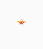 Gold Plated Festive Red Peacock Finger Ring