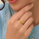 Gold Plated Butterfly Crystal AD Ring for Women