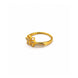Gold Plated Butterfly Crystal AD Ring for Women