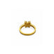 Gold Plated Butterfly Crystal AD Ring for Women