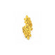 Gold Plated Adjustable Leaf Motif Finger Ring for Women