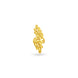 Gold Plated Adjustable Leaf Motif Finger Ring for Women