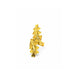 Gold Plated Adjustable Leaf Ring for Women
