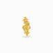 Gold Plated Adjustable Leaf Ring for Women