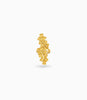 Gold Plated Adjustable Leaf Ring for Women