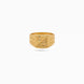 Gold Plated Bridal Square Finger Ring Men
