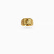 Gold Plated Square Leaf Motif Finger Ring Men