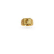 Gold Plated Square Leaf Motif Finger Ring Men