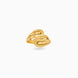Gold Plated Multi-Layer Bypass Finger Ring