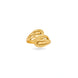 Gold Plated Multi-Layer Bypass Finger Ring