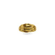 Gold Plated Multi-Strand Chevron Band Finger Ring