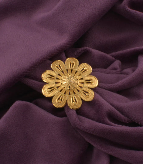 Gold Plated Statement Adjustable Finger Ring