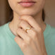 Gold Plated Heart Shaped Finger Ring