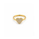 Gold Plated Heart Shaped Finger Ring