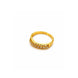 Gold Plated Leaflet Cutout Stone-Studded Finger Ring