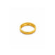 Gold Plated Leaflet Cutout Stone-Studded Finger Ring