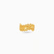 Gold Plated Textured Wreath Leaf Finger Ring
