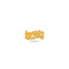 Gold Plated Textured Wreath Leaf Finger Ring