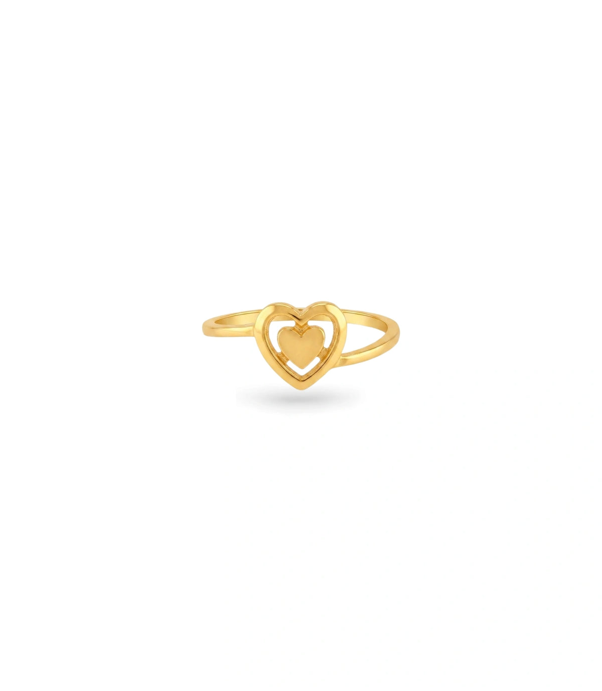 Gold Plated Party Heart Finger Ring