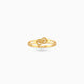 Gold Plated Dual Marquise Wave Finger Ring
