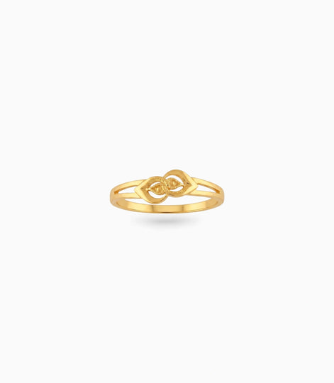 Gold Plated Dual Marquise Wave Finger Ring