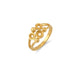 Gold Plated Geometric Adjustable Finger Ring for Women