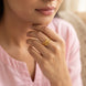 Gold Plated Geometric Adjustable Finger Ring for Women