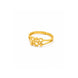 Gold Plated Geometric Adjustable Finger Ring for Women