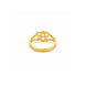 Gold Plated Geometric Adjustable Finger Ring for Women