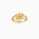 Gold Plated Geometric Adjustable Finger Ring for Women