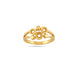 Gold Plated Geometric Adjustable Finger Ring for Women