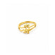 Gold Plated Floral Open Adjustable Ring for Women