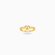 Gold Plated Party Interlock Heart Finger Ring