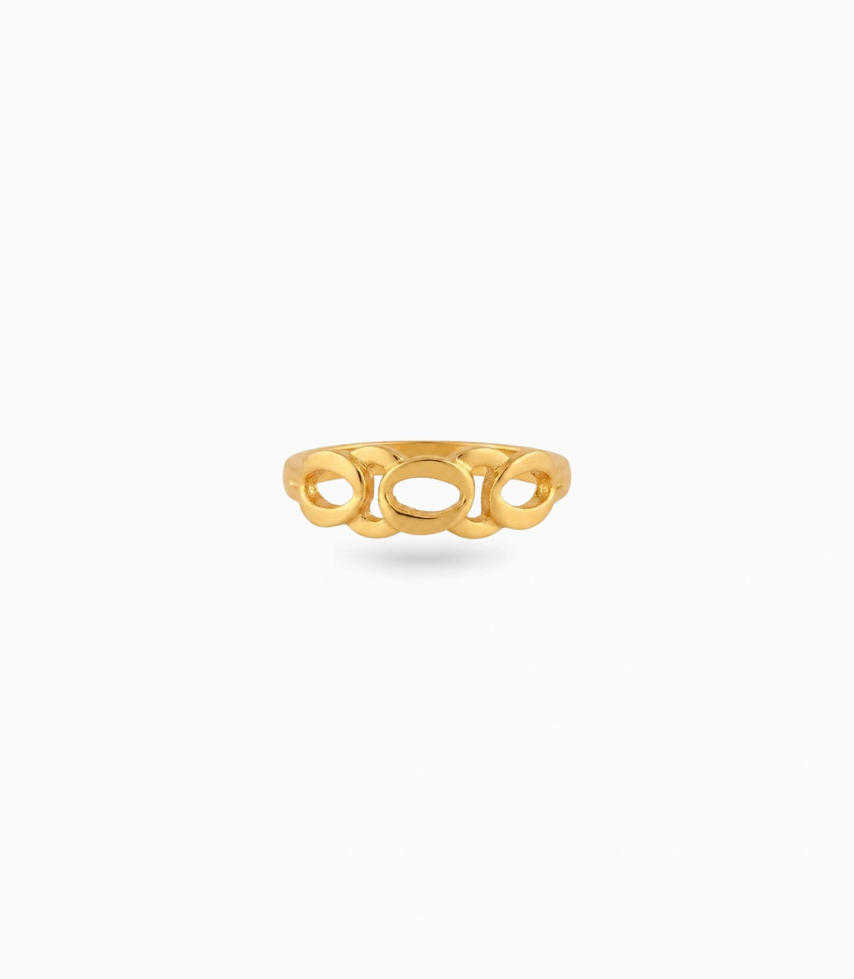 Gold Plated Party Chain Finger Ring