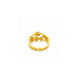 Gold Plated Elegant Floral Adjustable Finger Ring