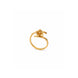 Gold Plated Floral Blossom Adjustable Finger Ring