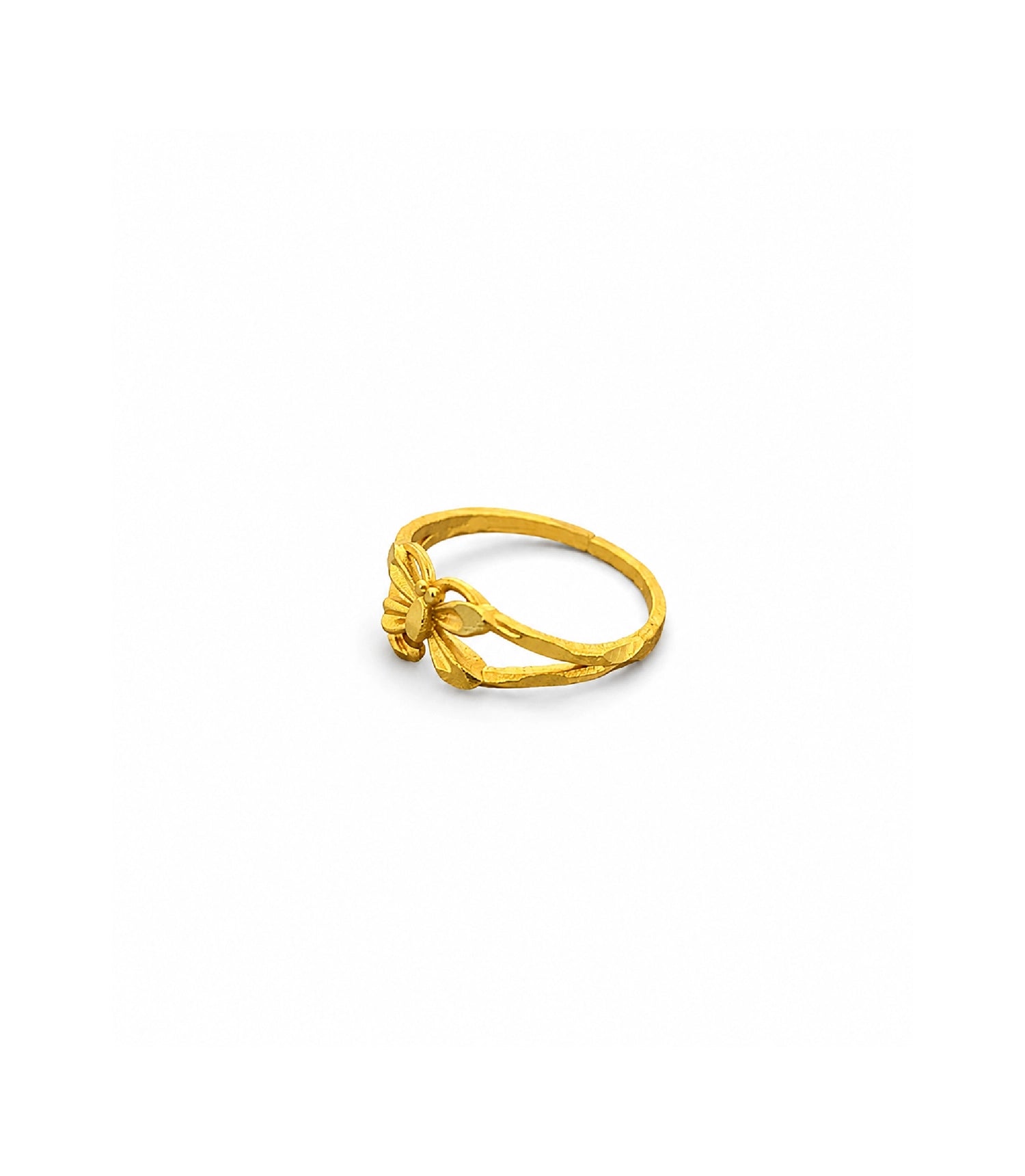 Gold Plated Delicate Butterfly Finger Ring