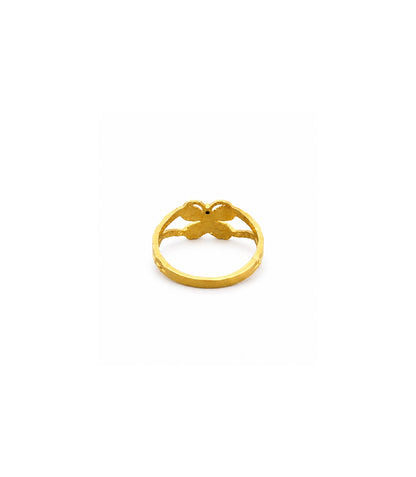 Gold Plated Delicate Butterfly Finger Ring