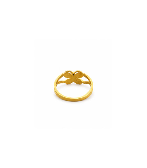 Gold Plated Delicate Butterfly Finger Ring