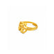 Gold Plated Harmony Swirl Adjustable Finger Ring