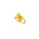 Gold Plated Floral Bloom Duo Adjustable Finger Ring