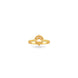 Gold Plated Party Circular Charm Finger Ring