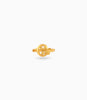 Gold Plated Party Round Floral Finger Ring