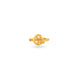 Gold Plated Party Round Floral Finger Ring